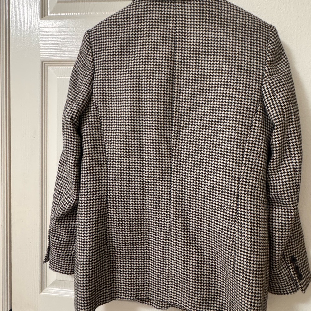 Talbots Houndstooth Wool Blazer 6 - Picture 5 of 6